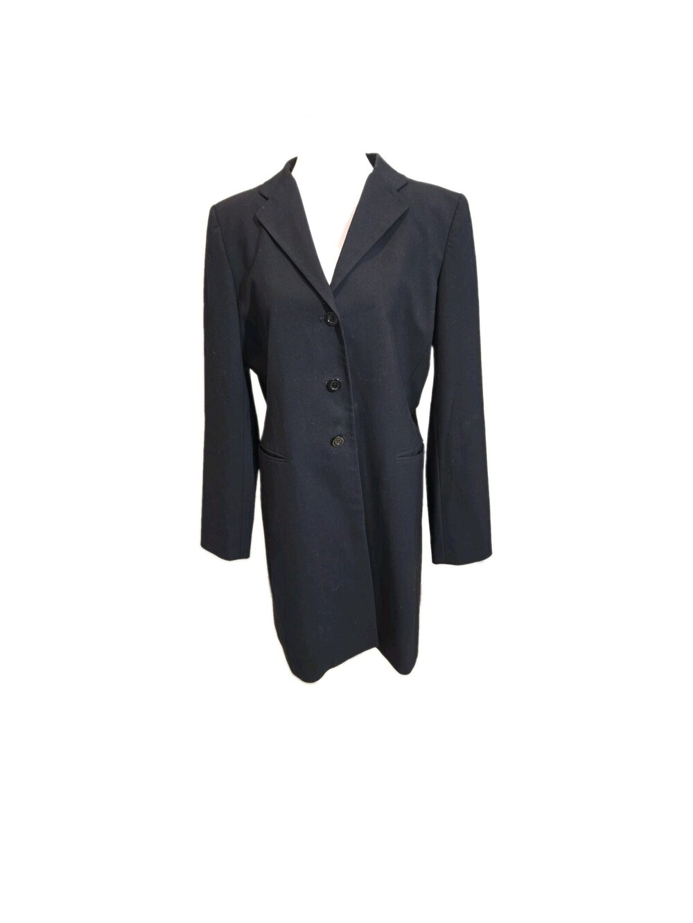peck and peck jacket/long Blazer Single Breast Pockets Vtg 90s Y2k